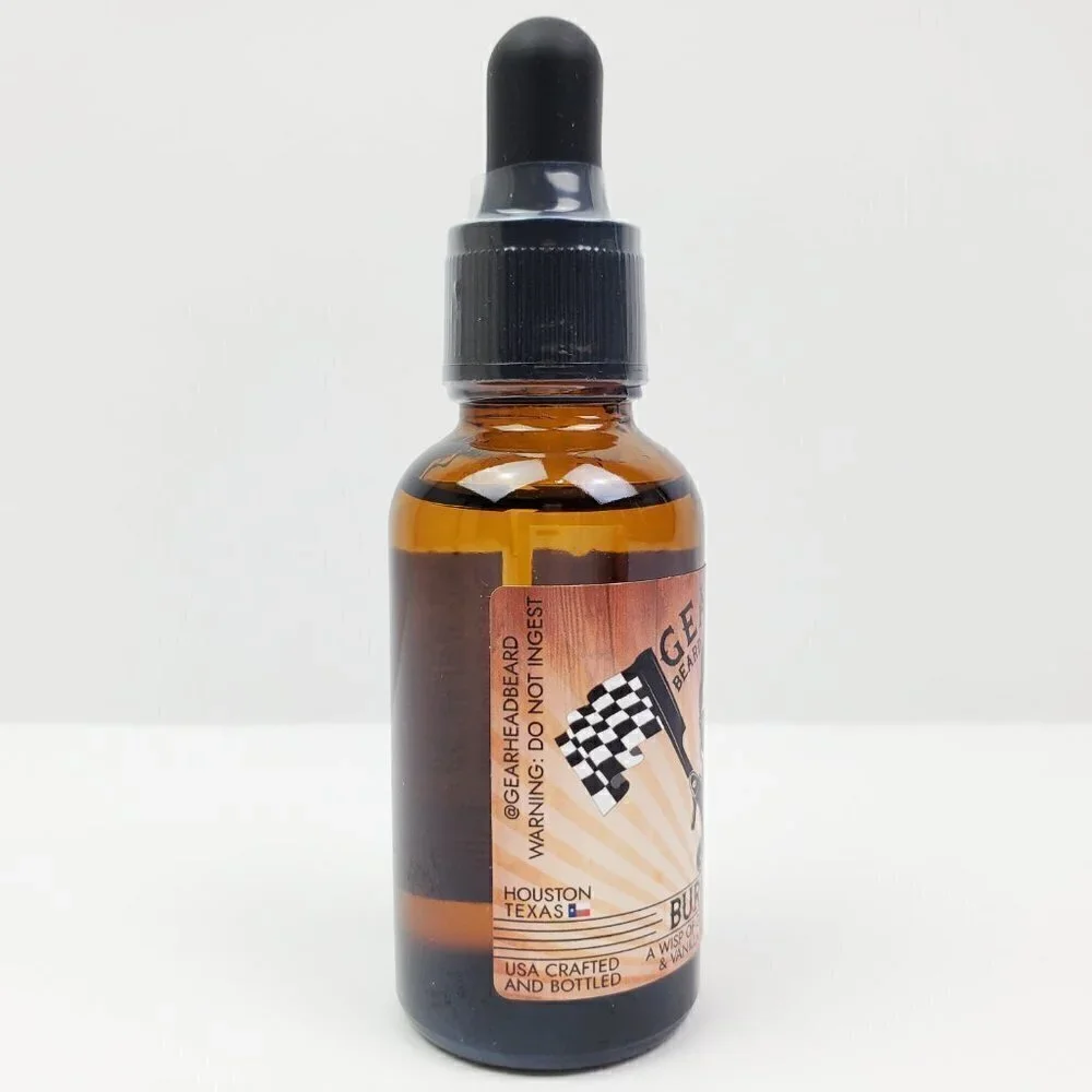 Burnout Oil Vanilla Tobacco Men's Grooming Beard and Mustache Oil 30ml Bottle